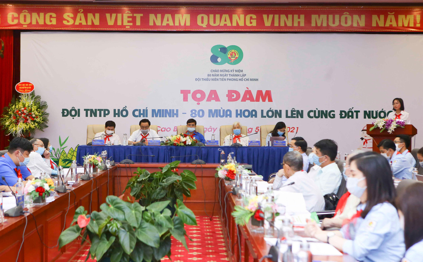 Tọa đàm là hoạt động kỷ niệm 80 năm Ngày thành lập Đội TNTP Hồ Chí Minh (15/5/1941 - 15/5/2021)