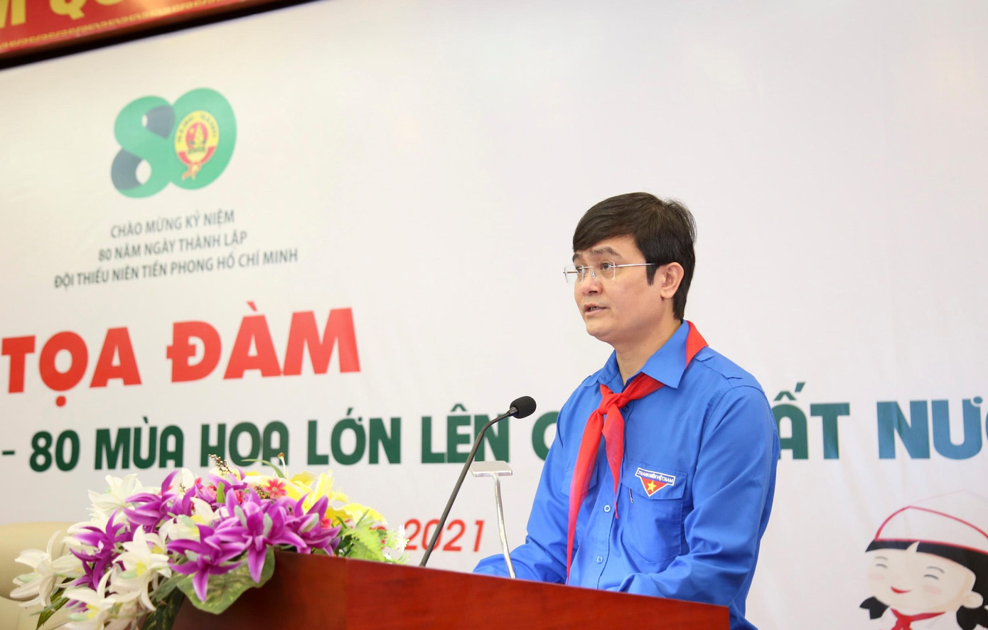 Anh Bùi Quang Huy phát biểu