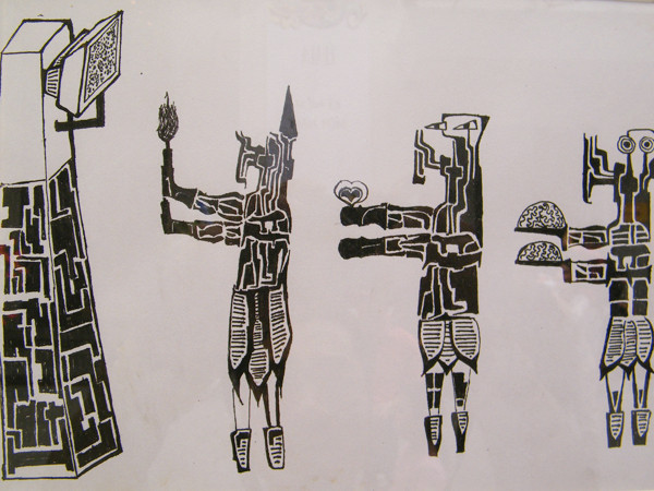 Hiến tế thần Tivi - một bức tranh của Kiệt. Hiến tế thần Tivi - một bức tranh của Kiệt