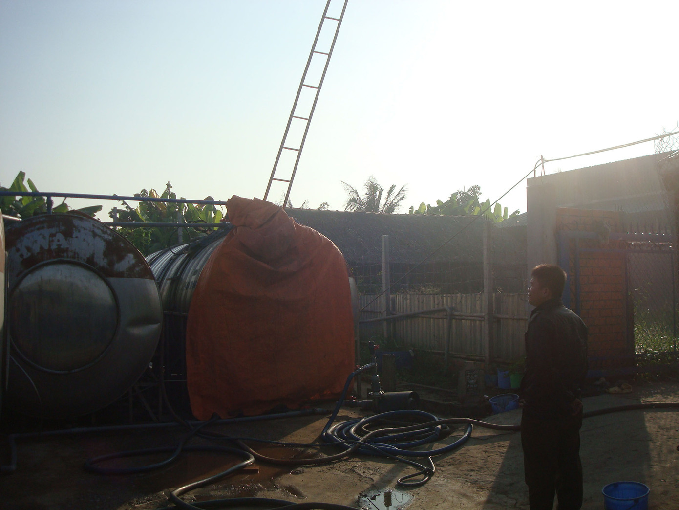 Hiện trường vụ tai nạn làm chết người. Ảnh: Hòa Hội