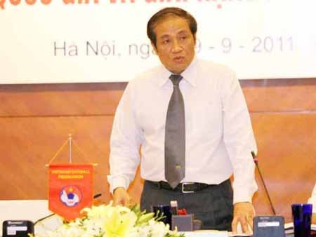 Chủ tịch VFF Nguyễn Trọng Hỷ. Chủ tịch VFF Nguyễn Trọng Hỷ