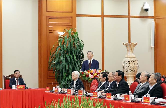 Tổng Bí thư Tô Lâm phát biểu. Ảnh: Thống Nhất/TTXVN