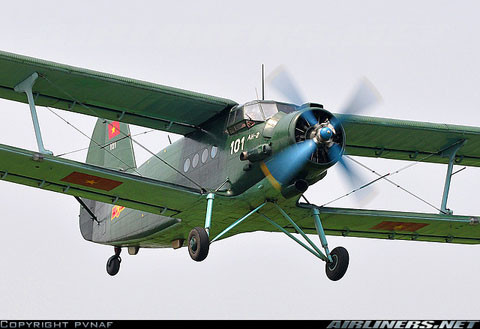 An-2 là máy bay vận tải hai tầng cánh hạng nhẹ do cục thiết kế Antonov (Liên Xô) nghiên cứu phát triển từ giữa những năm 1940. Trong “làng” máy bay vận tải quân sự thì An-2 xứng đáng được coi là “huyền thoại”. Dây chuyền lắp ráp An-2 hoạt động suốt từ năm 1947 tới năm 2002 và cho ra đời 18.000 chiếc, có mặt trong thành phần trang bị gần 70 quốc gia trên thế giới