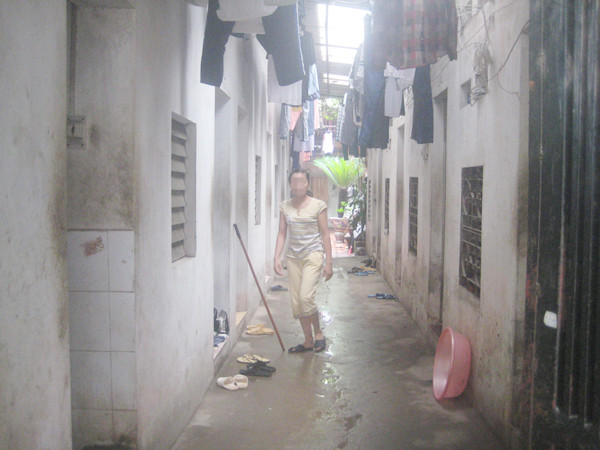 Một xóm trọ của sinh viên. Ảnh: D.N. Một xóm trọ của sinh viên Ảnh: D.N