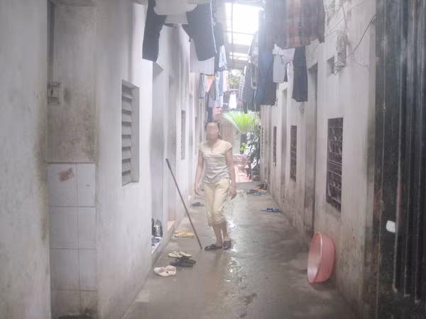 Một xóm trọ của sinh viên Ảnh: D.N