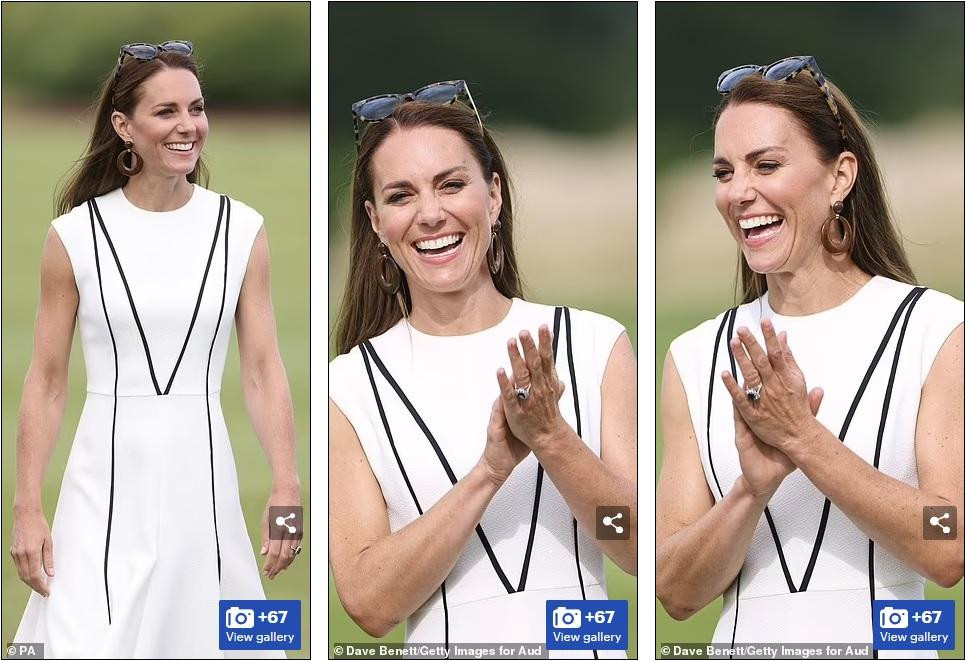 Bộ váy đơn giản nhưng đủ để tôn lên sự nữ tính, thanh lịch của Công nương Kate.