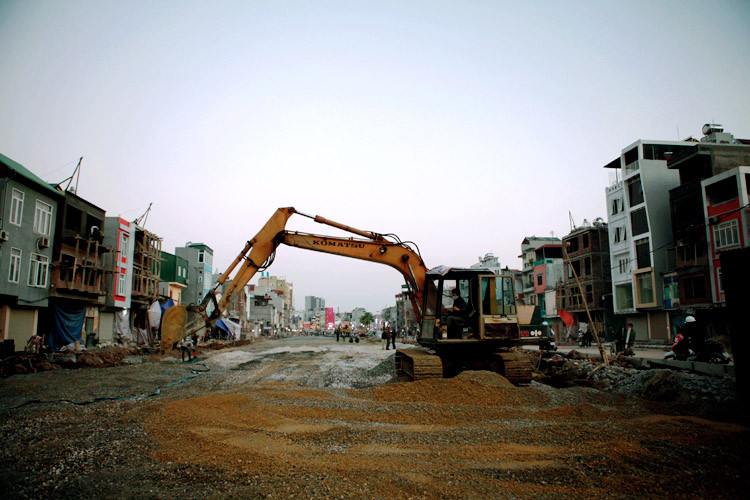 Mặt cắt ngang đường vành đai 1 đoạn Xã Đàn - Hoàng Cầu là 50m 