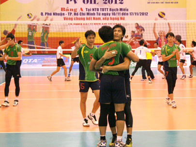 Niềm vui chiến thắng của các cầu thủ Đức Long Gia Lai. Ảnh: Minh Vỹ