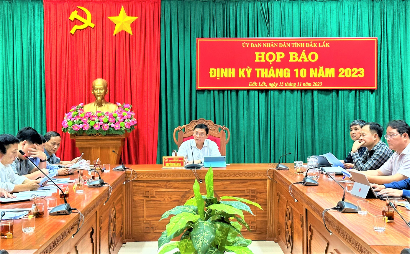 UBND tỉnh Đắk Lắk tổ chức họp báo