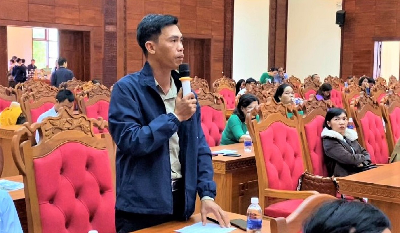 Ông Quỳnh nêu ý kiến về mã vùng trồng