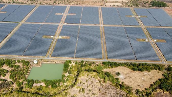 Dự án Điện mặt trời Long Thành 1. Ảnh: Mai Cường Dự án Điện mặt trời Long Thành 1. Ảnh: Mai Cường