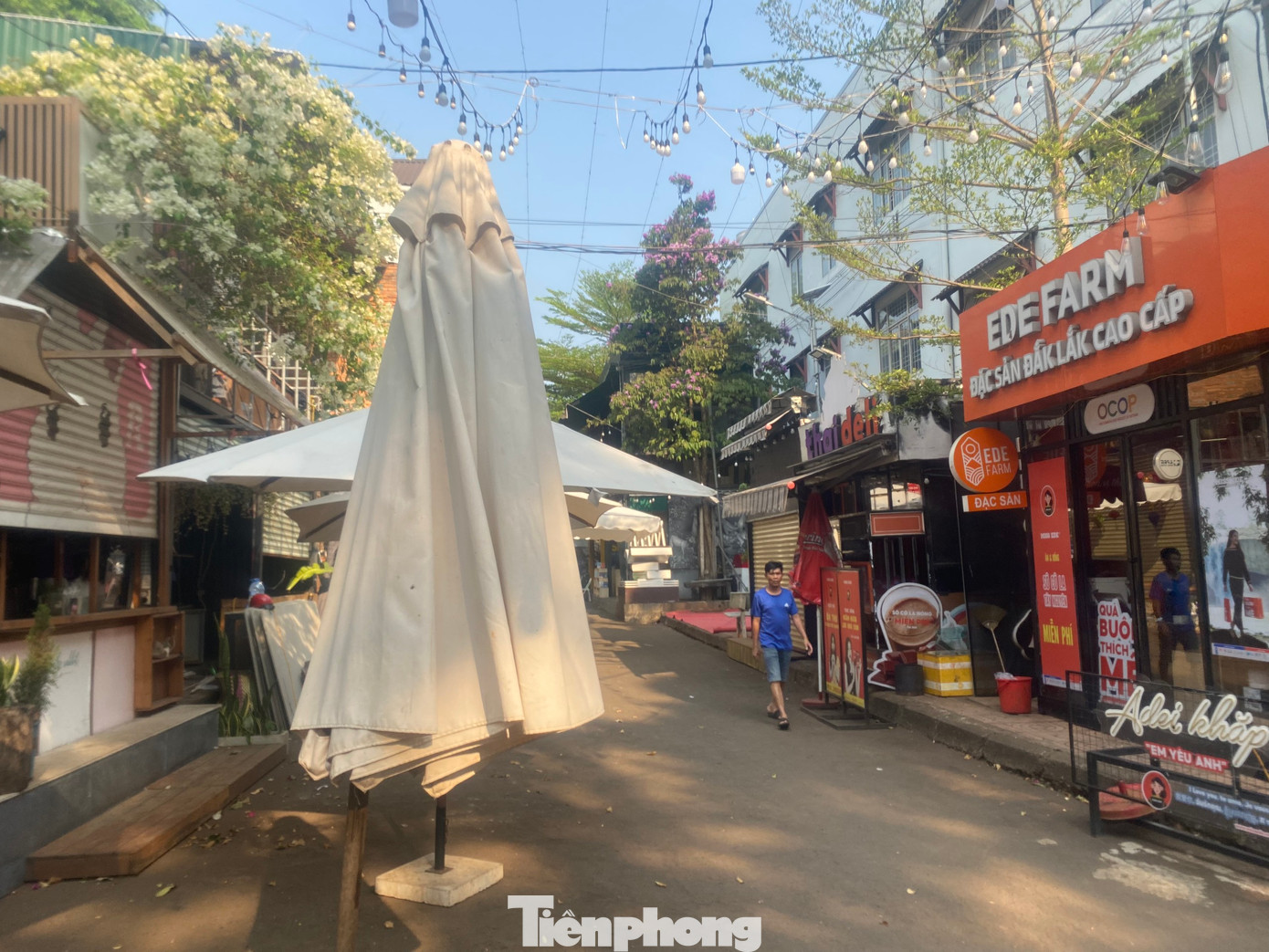 Khung cảnh Đường sách chiều 8/4.