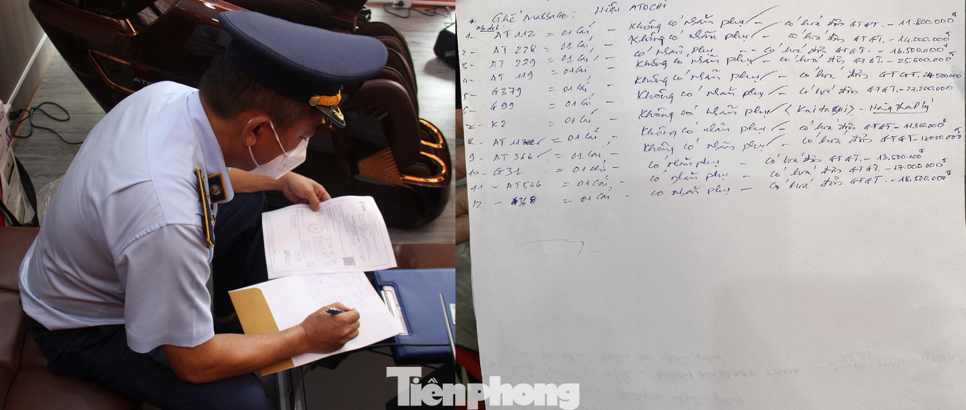 QLTT liệt kê từng model ghế massage