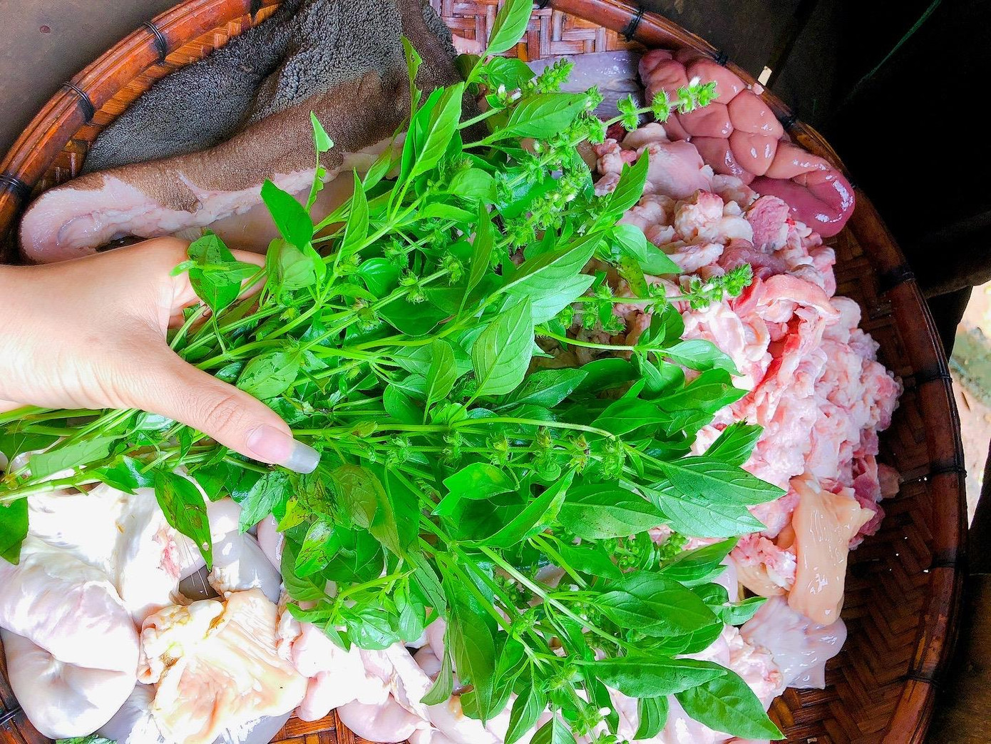 Nguyên liệu nấu món vếch bò