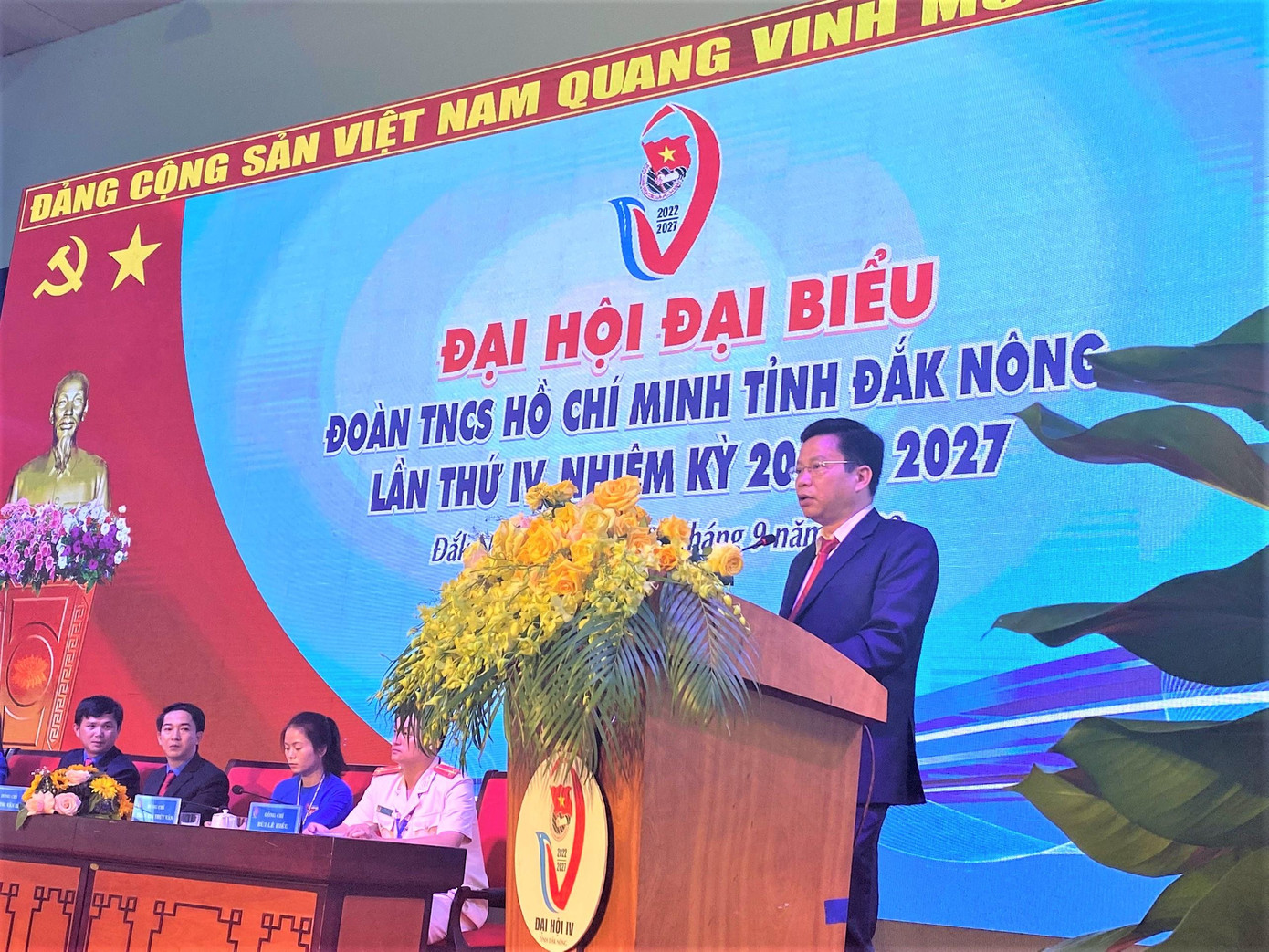 Ông Lưu Văn Trung - Phó Bí thư Tỉnh ủy Đắk Nông, phát biểu tại Đại hội Ông Lưu Văn Trung - Phó Bí thư Tỉnh ủy Đắk Nông, phát biểu tại Đại hội