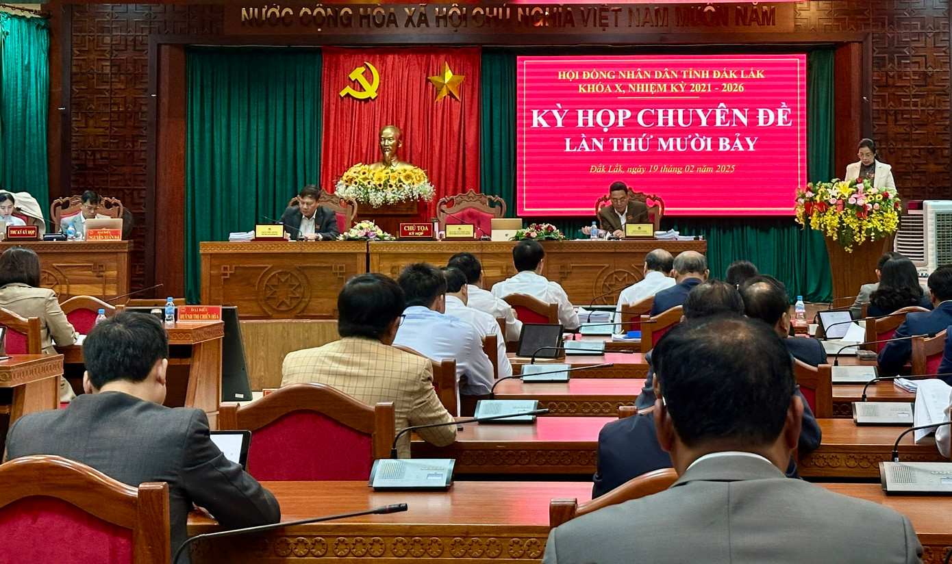 Kỳ họp chuyên đề của HĐND tỉnh Đắk Lắk
