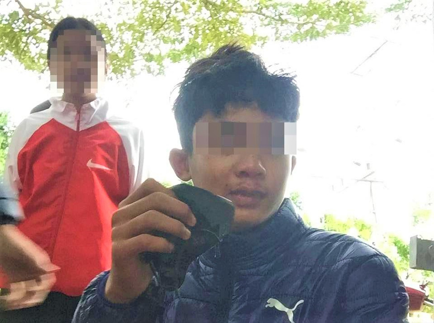 Hình ảnh em Y S.W., sau khi bị thầy V. đánh Hình ảnh em Y S.W., sau khi bị thầy V. đánh