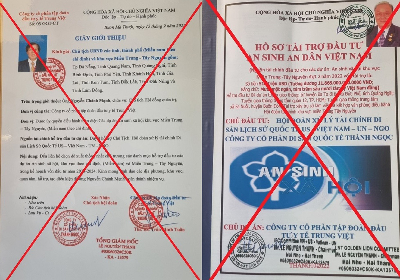 Thủ đoạn lập các dự án không có thực để mời chào, lừa gạt những ai nhẹ dạ cả tin