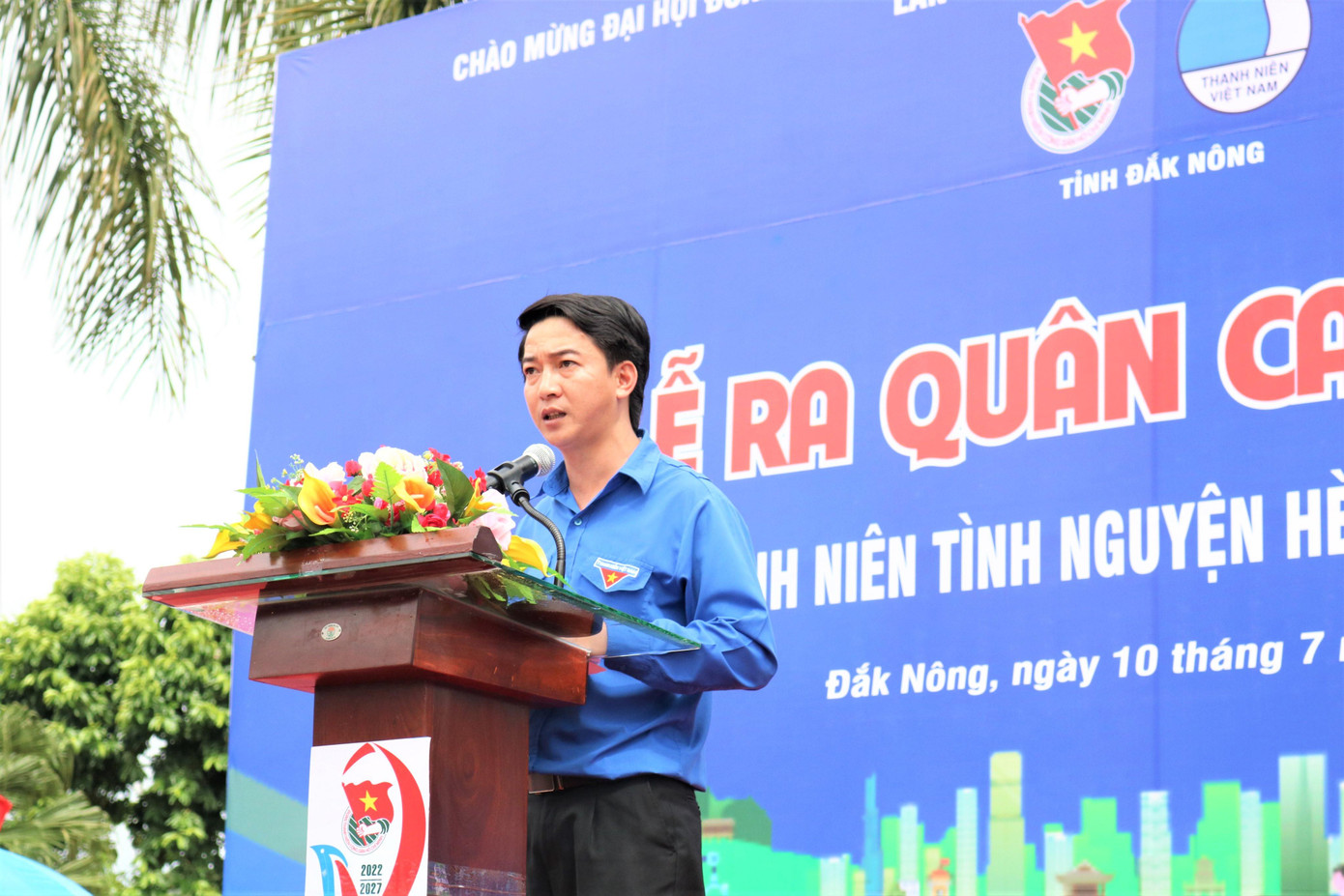 Anh Trương Văn Bình- Chỉ huy Trưởng Chiến dịch Thanh niên tình nguyện hè tỉnh Đắk Nông