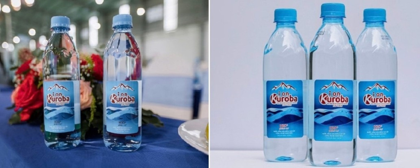 Sản phẩm nước uống ion kiềm cao cấp.