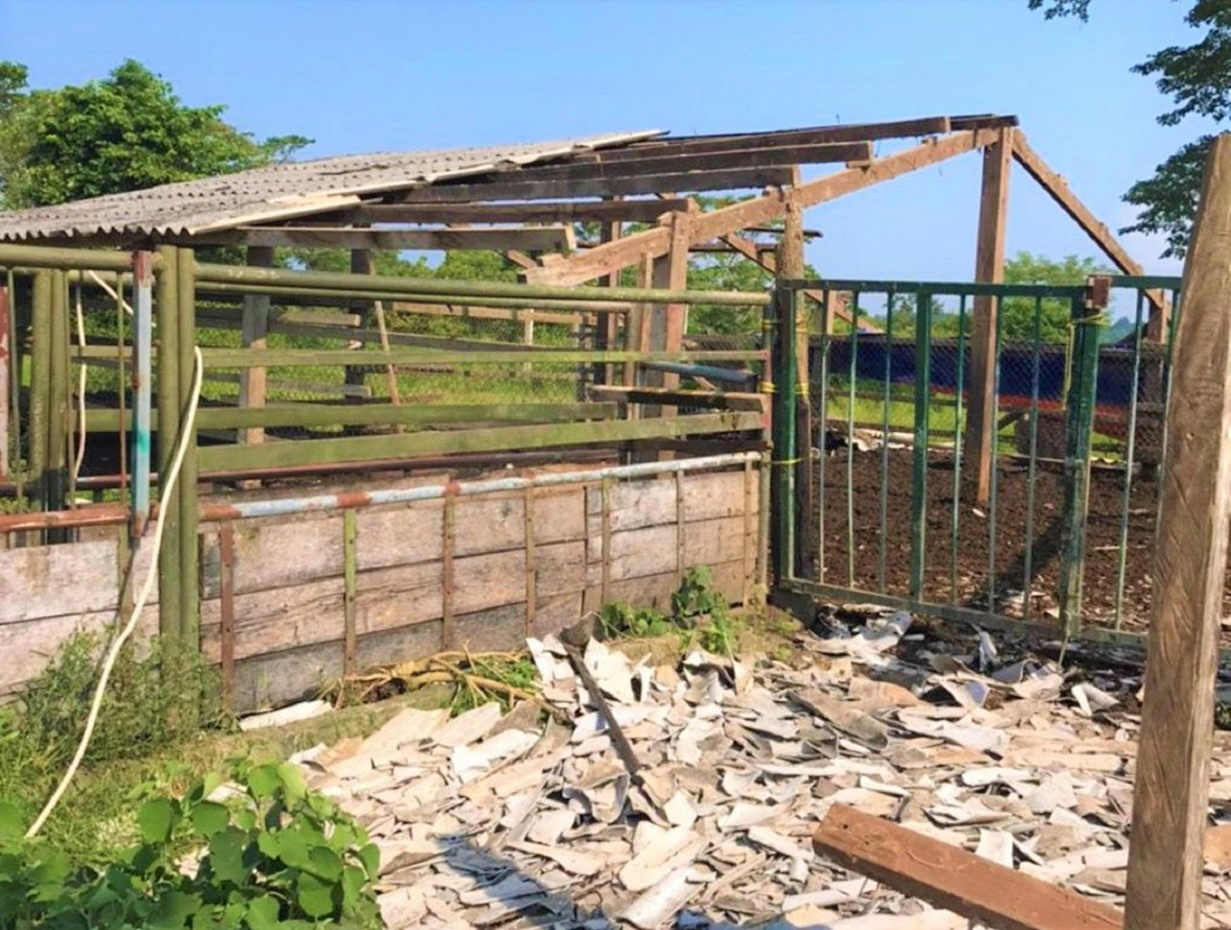 Gia đình ông Y Luyện cho tháo dỡ trang trại Gia đình ông Y Luyện cho tháo dỡ trang trại