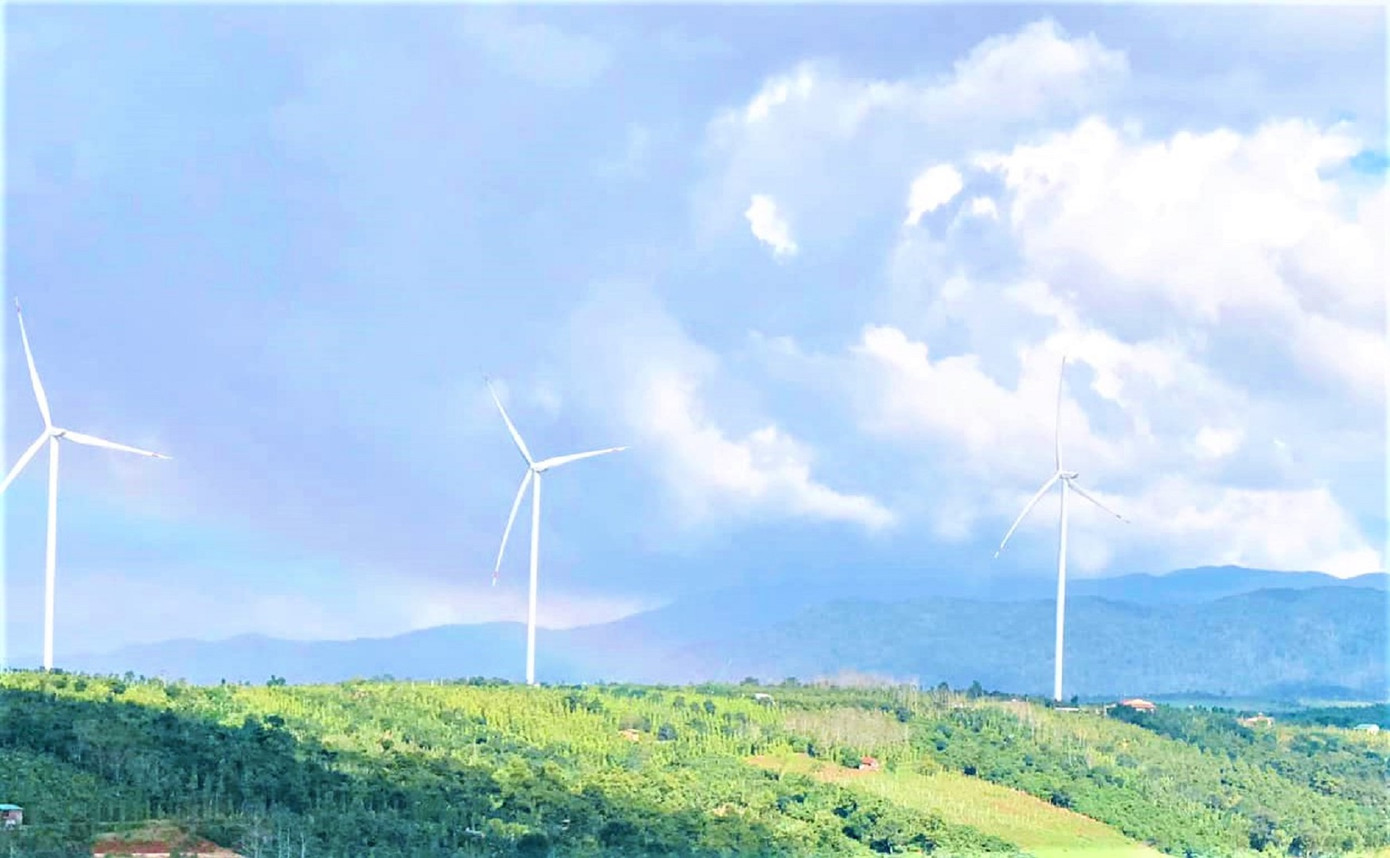 Nhiều dự án điện gió ở Đắk Nông chưa được phát điện.