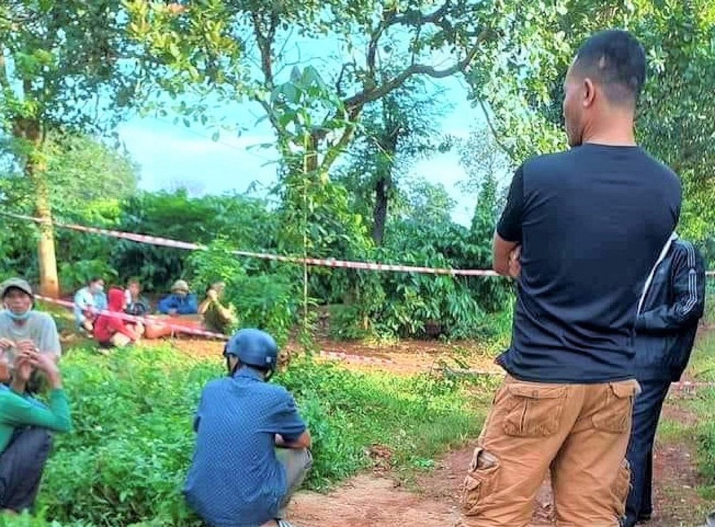 Hiện trường nơi phát hiện thi thể ông Y.K.