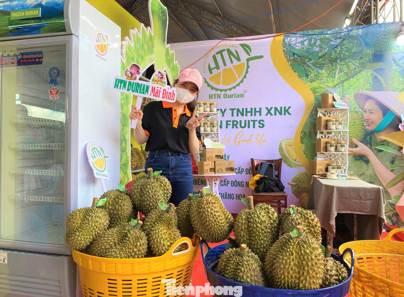 Một gian hàng sầu riêng