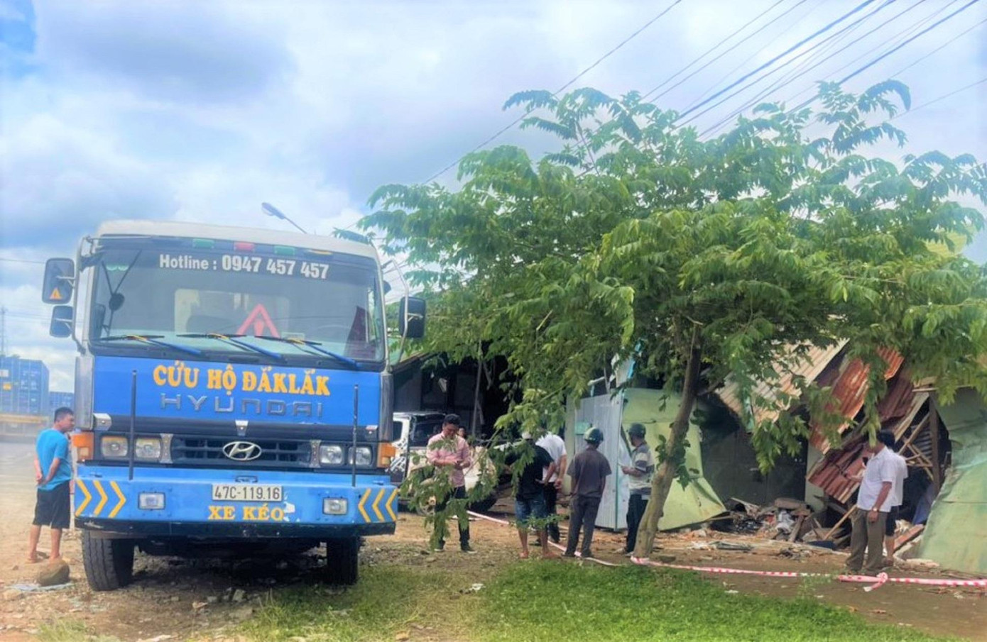 Hiện trường vụ tai nạn