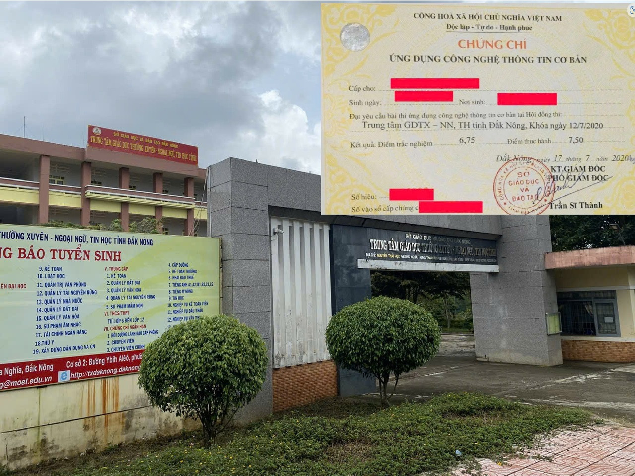 Đắk Nông đã thu hồi chứng chỉ cấp không đúng quy định