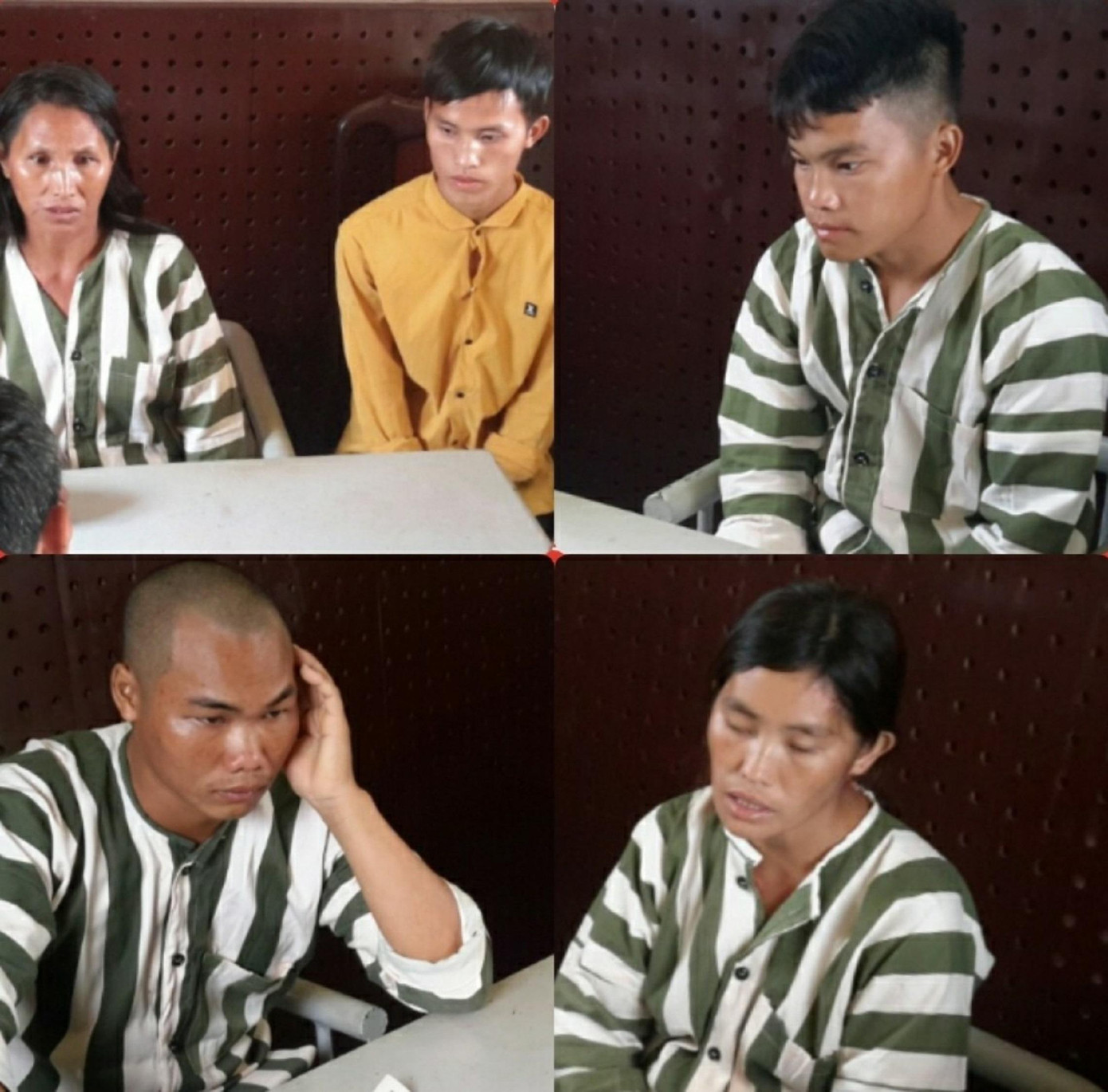 Năm đối tượng trong vụ mua bán, vận chuyển ma túy.