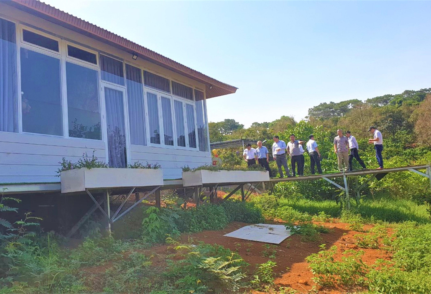 Phần đất do Cty CP Thủy điện Đắk R'tih quản lý bị lấn chiếm Phần đất do Cty CP Thủy điện Đắk R'tih quản lý bị lấn chiếm