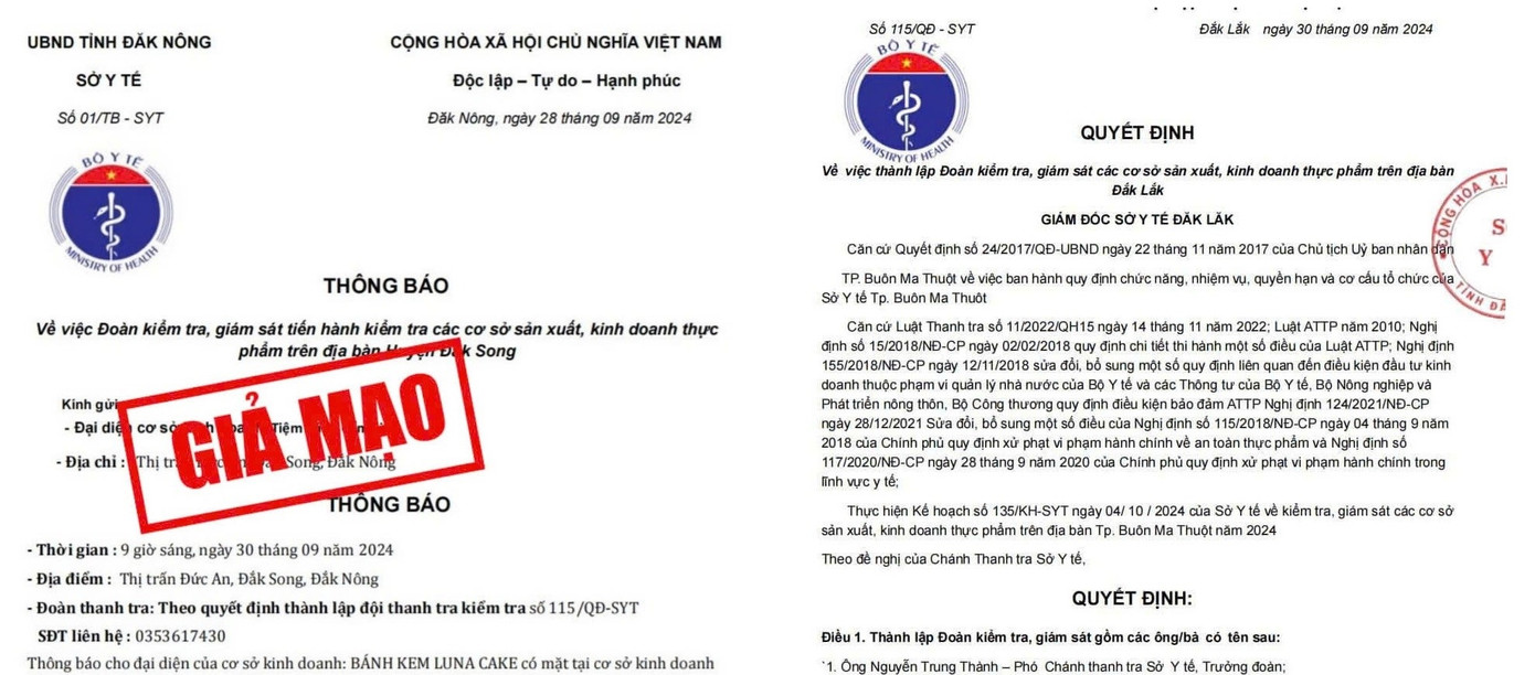 Các văn bản giả mạo