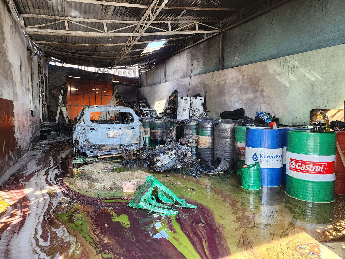 Hiện trường vụ cháy Hiện trường vụ cháy