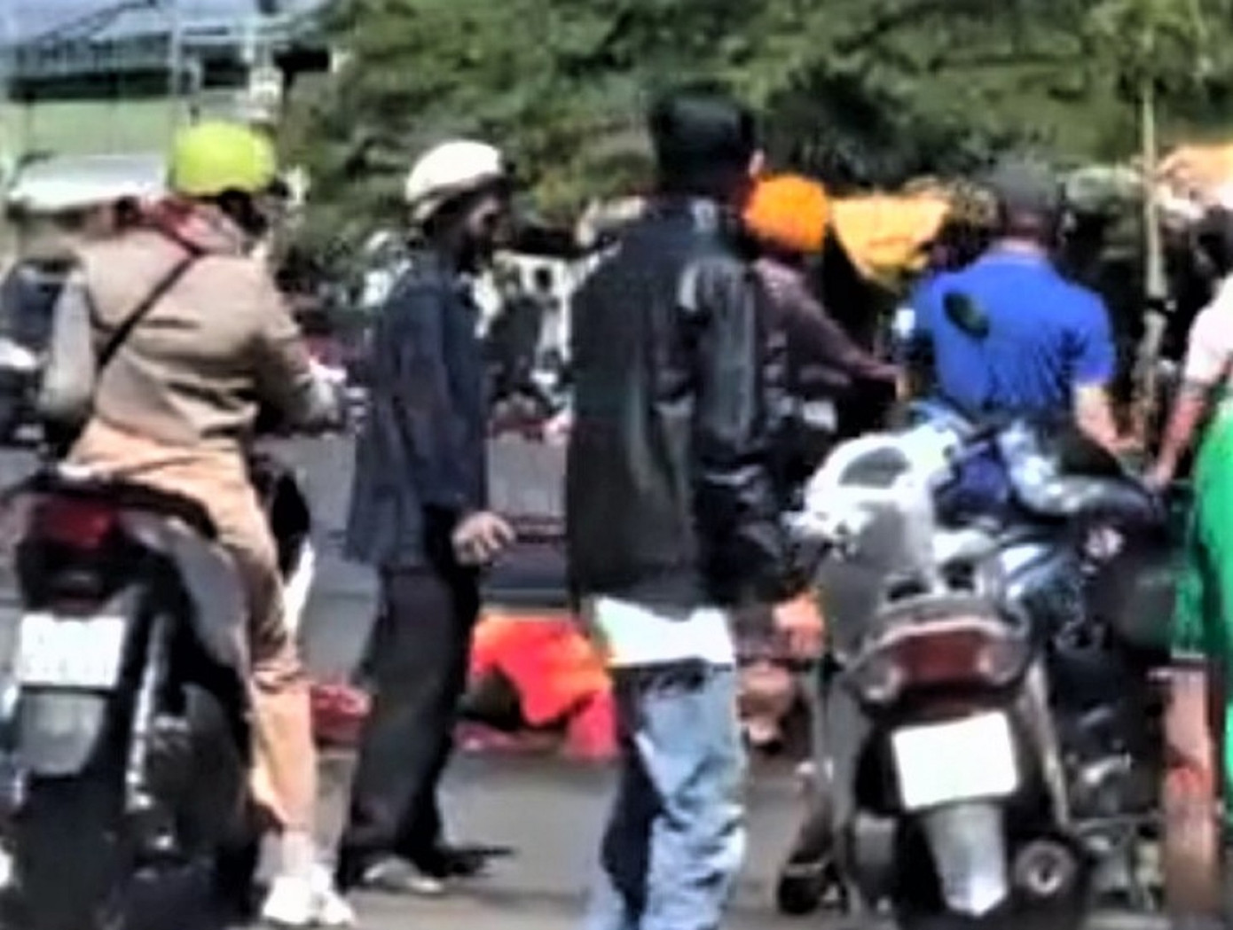 Hiện trường xảy ra vụ việc