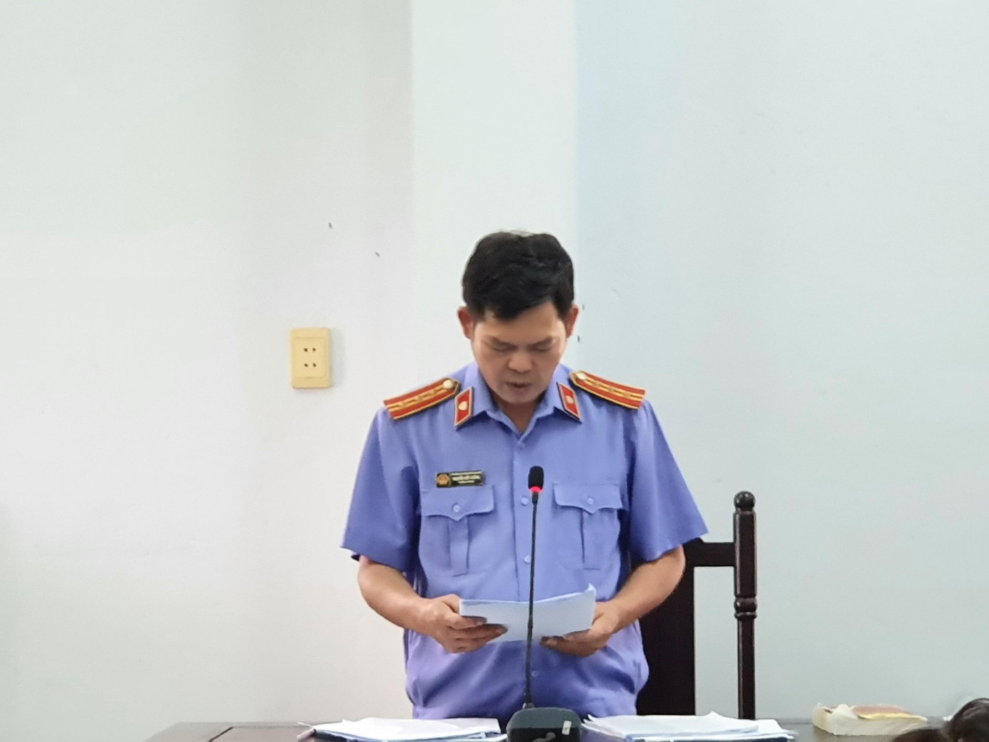 Đại diện Viện Kiểm sát nhân dân bác bỏ lời bào chữa cho bị cáo Hòa theo hướng vô tội