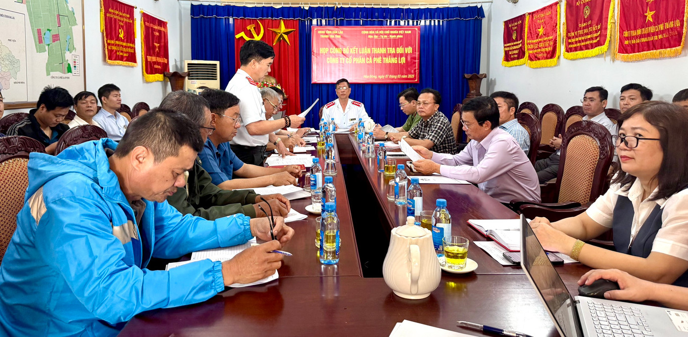 Thanh tra tỉnh Đắk Lắk thông báo kết luận. Thanh tra tỉnh Đắk Lắk thông báo kết luận.