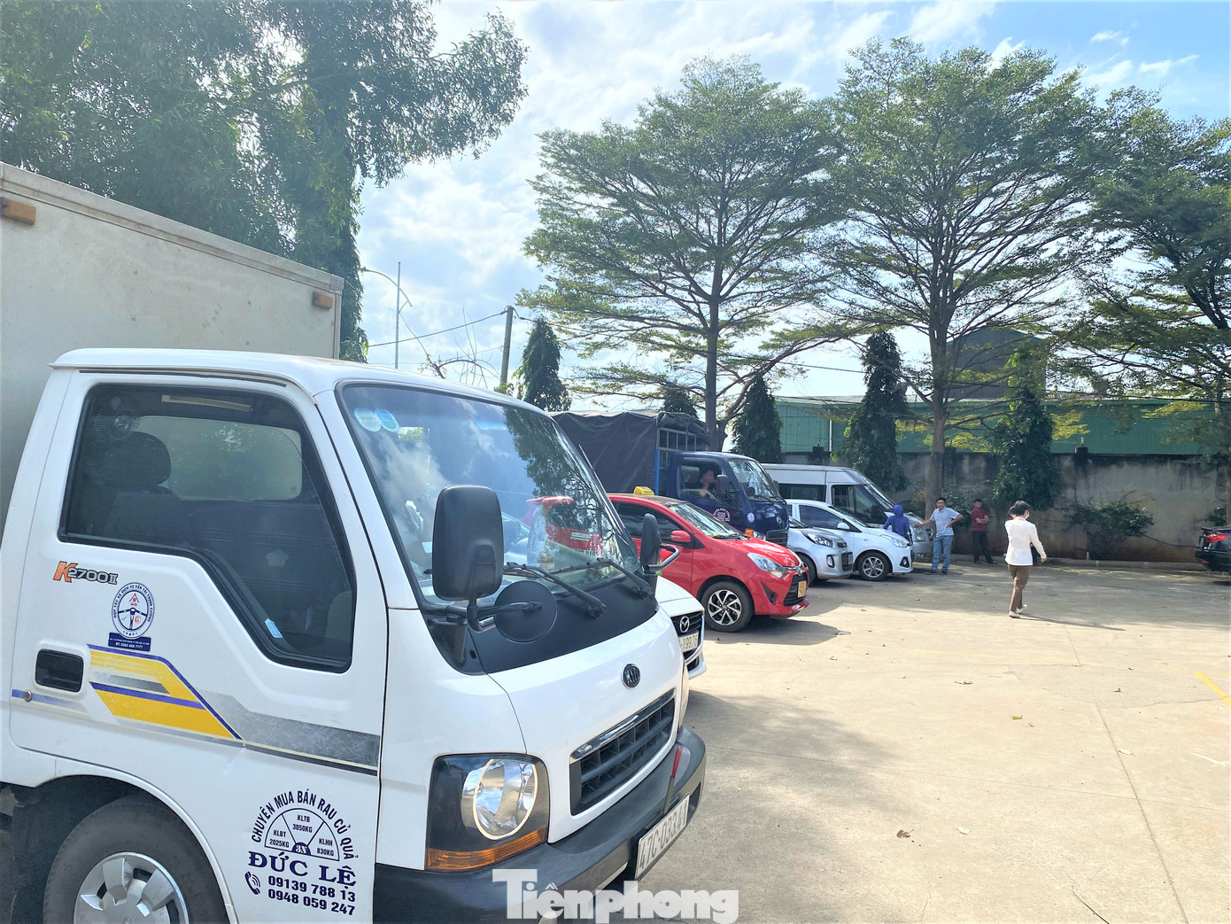 Nhiều xe được đưa đến kiểm định tại Trung tâm đăng kiểm xe cơ giới 47-04D