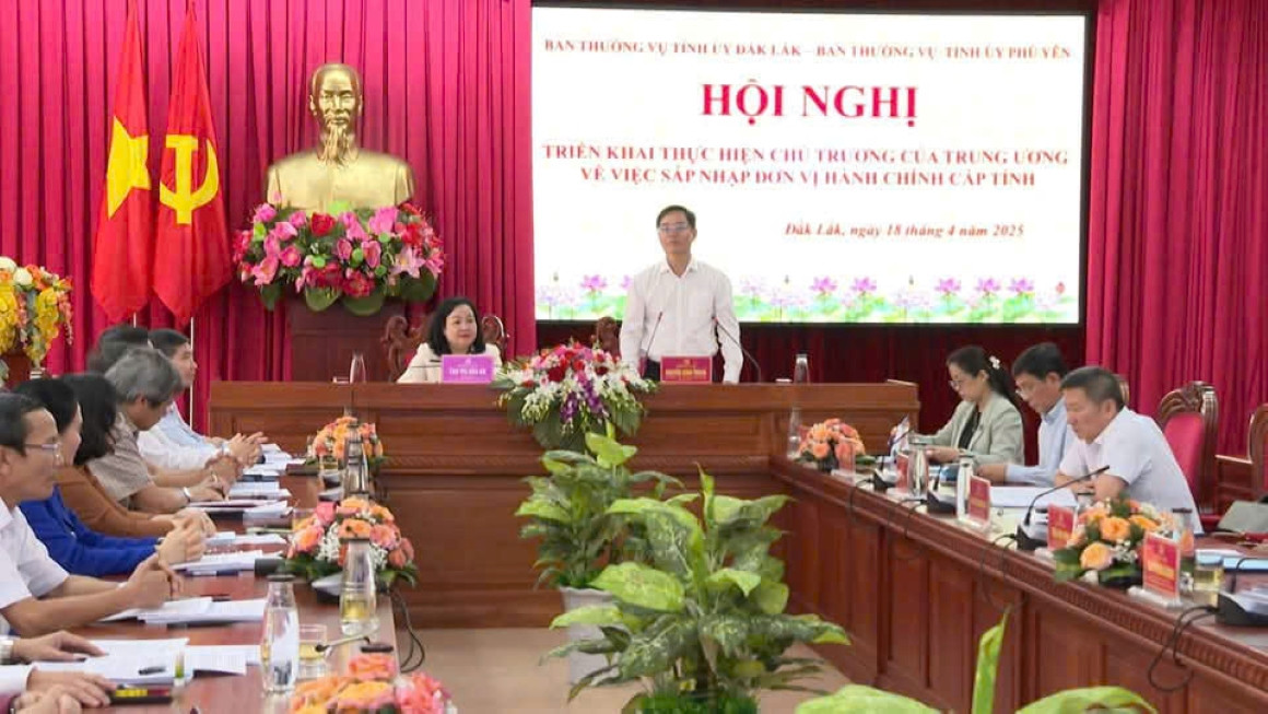 Ông Nguyễn Đình Trung - Bí thư Tỉnh ủy Đắk Lắk phát biểu