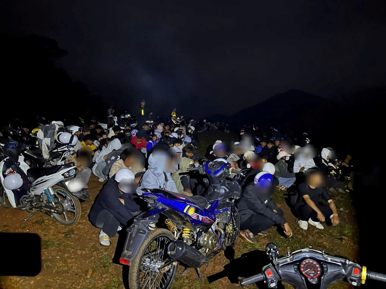 Nhiều trường hợp xe máy không có bảng số