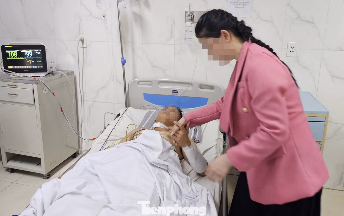 Thượng úy Đ.Đ.B đã được chuyển xuống Bệnh viện Chợ Rẫy để điều trị
