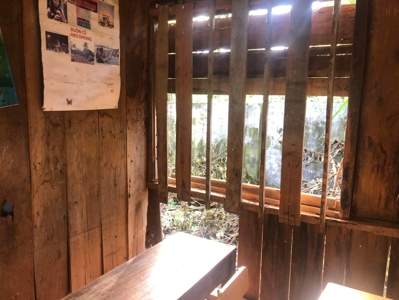 Hình ảnh căn phòng xuống cấp được chia sẻ trên mạng