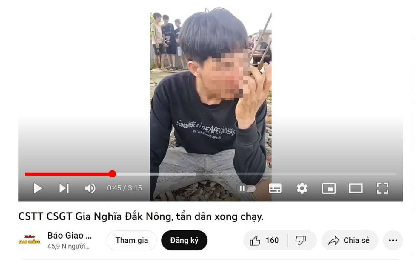 Clip không đúng sự thật được chia sẻ trên mạng xã hội