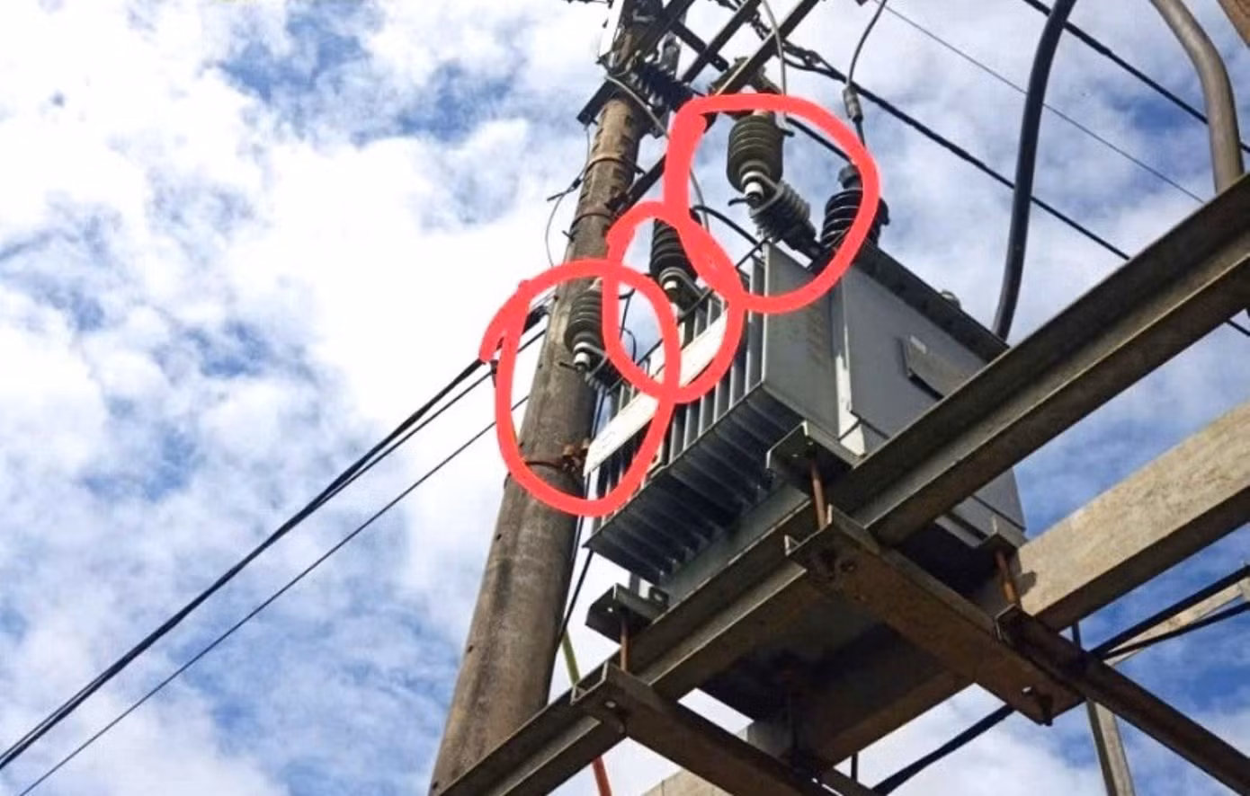Tiếp địa chống sét van bị cắt trộm trong thời gian qua