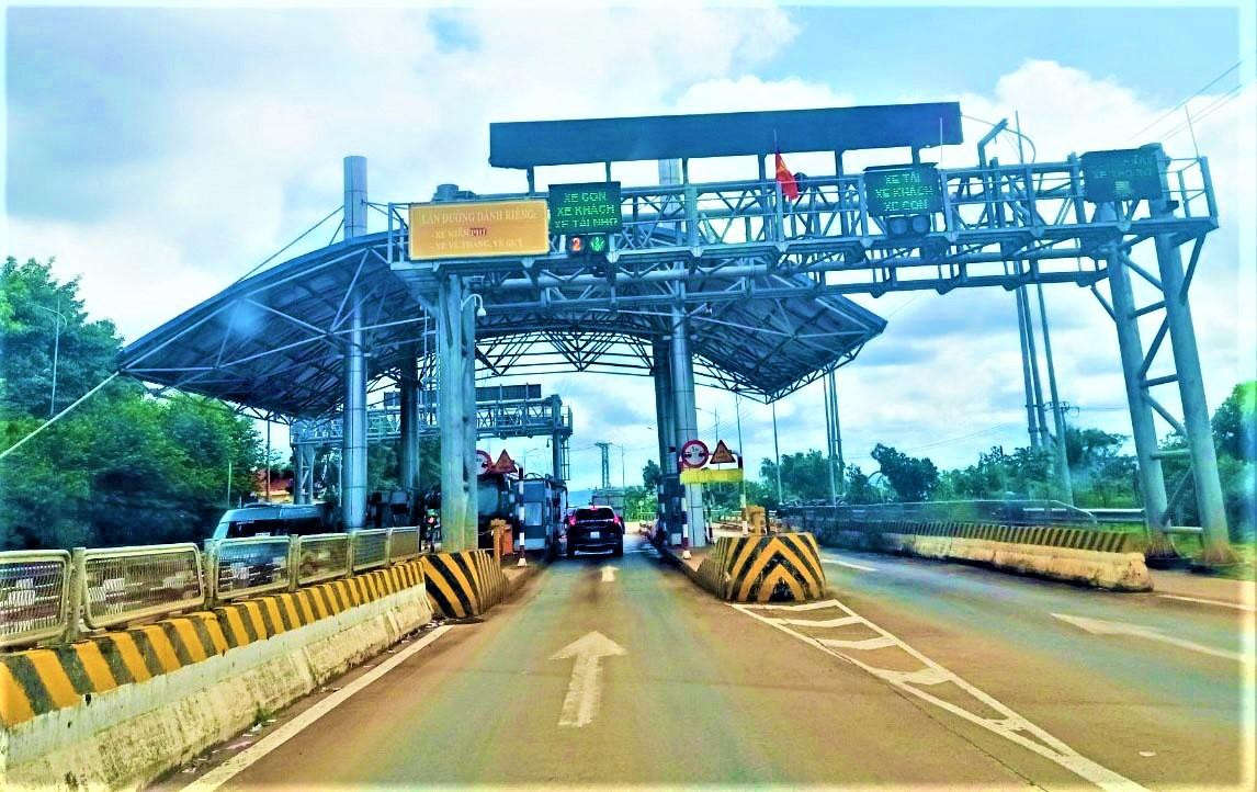 Trạm thu phí tại thị xã Buôn Hồ (Đắk Lắk)