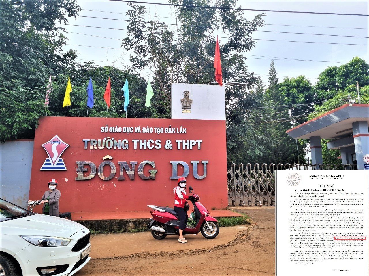 Nhà trường gửi thư ngỏ đến phụ huynh liên quan đến việc kiểm soát tư trang, người học sinh