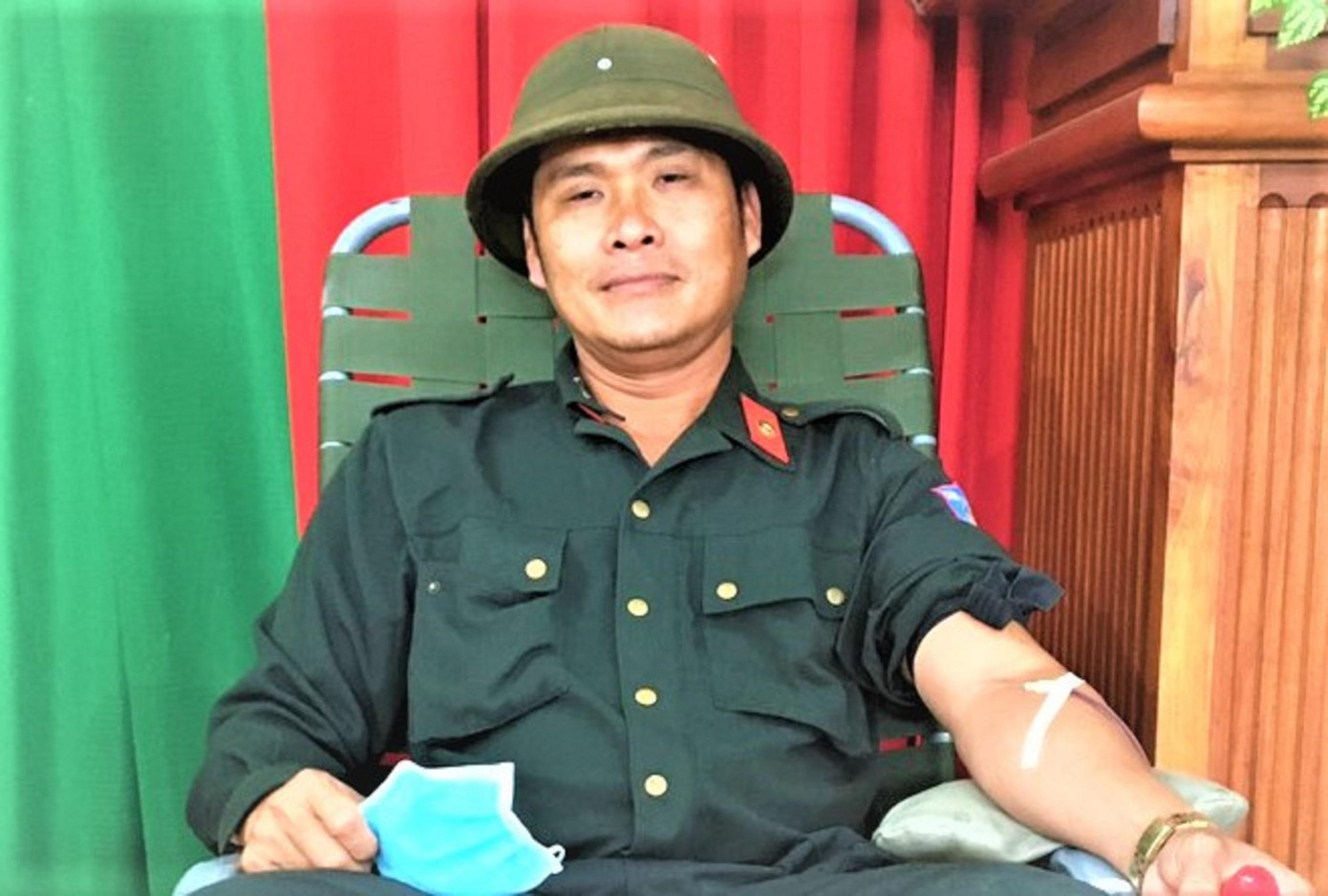 Đại úy Từ Ngọc Quý có trên 10 lần hiến máu