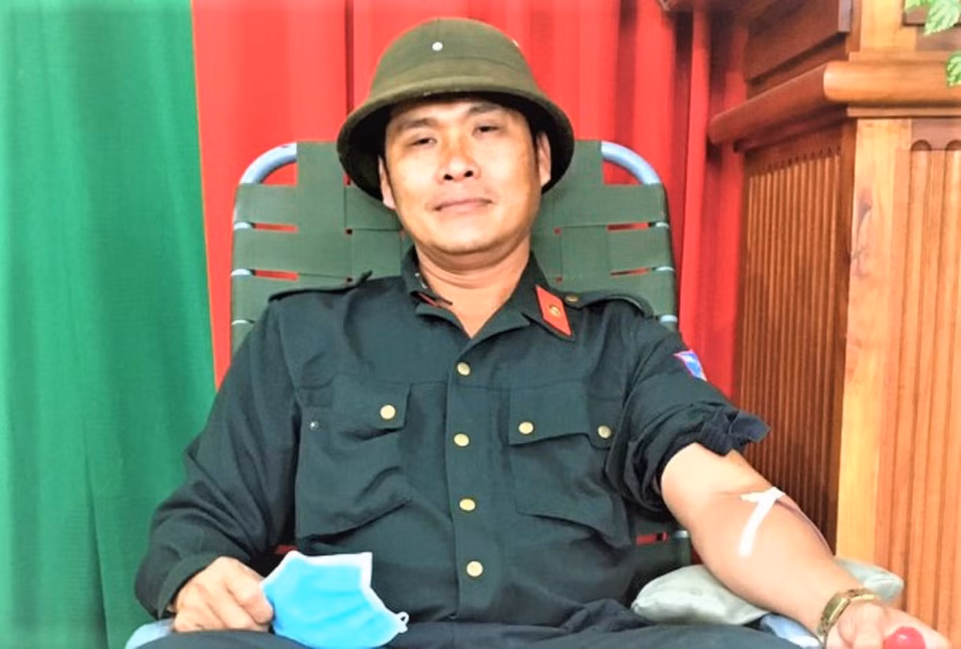 Đại úy Từ Ngọc Quý có trên 10 lần hiến máu