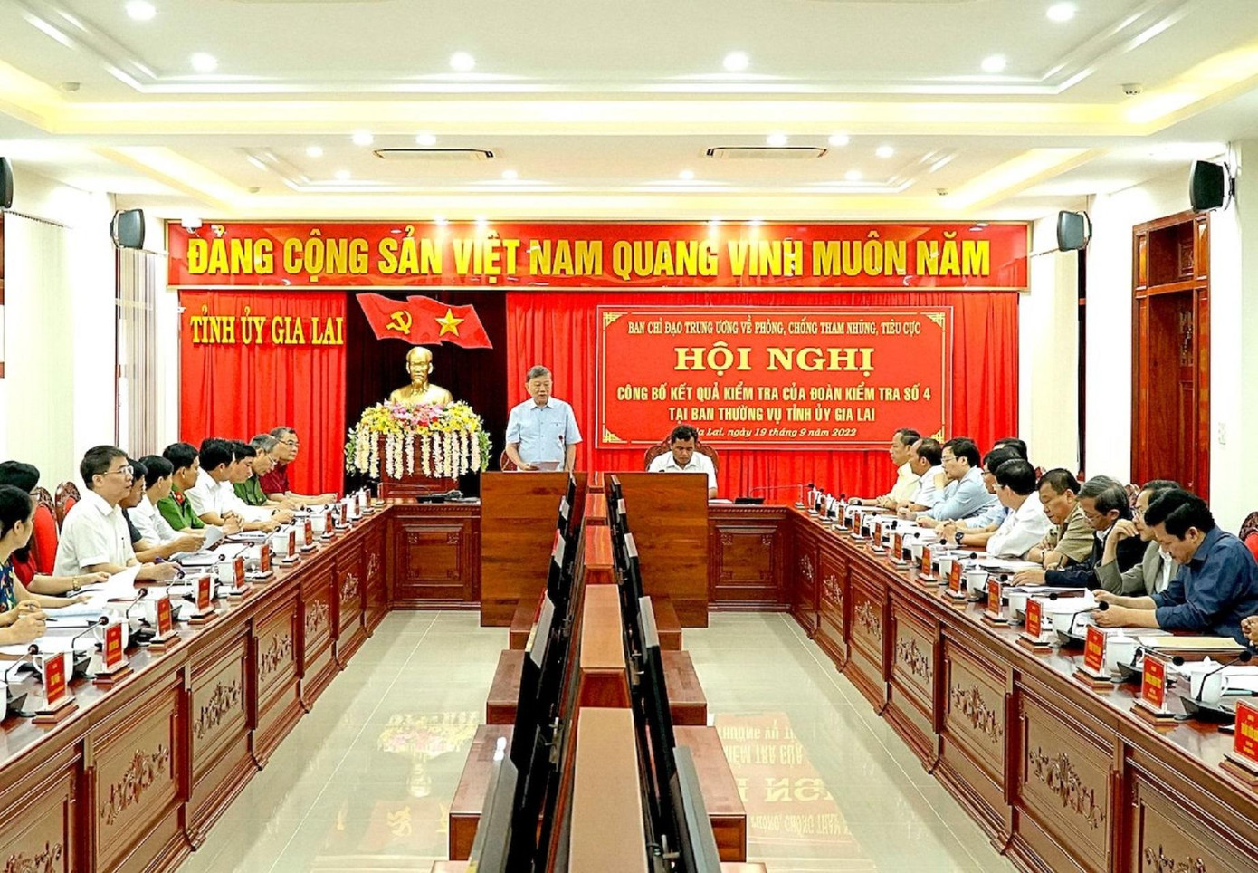 Đoàn Kiểm tra số 4 của Ban Chỉ đạo Trung ương về phòng, chống tham nhũng, tiêu cực làm việc tại Gia Lai