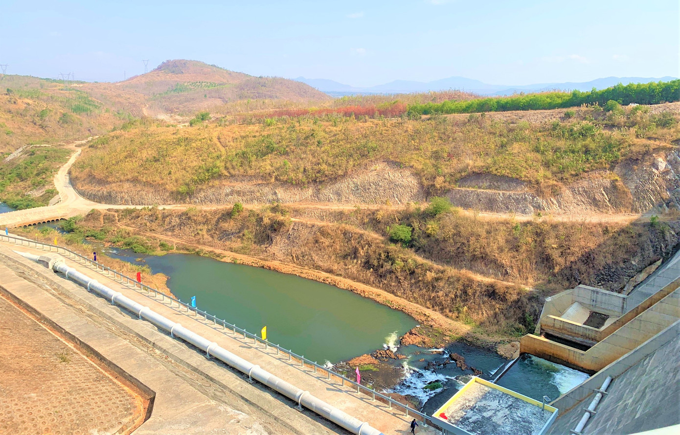 Một phần dự án Hồ chứa nước Ea H'leo 1.